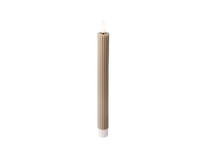 LED Sviečka Lumineo Svetlo šedá Ø 2,2 x 24,5 cm (2 kusov)