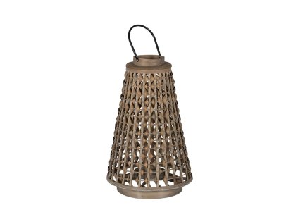 Lampa Sivá Bambus Sklo 38 x 38 x 57 cm