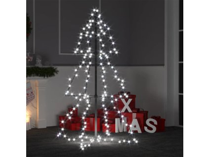 VidaXL Vianočný stromček, kužeľ, 160 LED, dovnútra aj von 78x120 cm