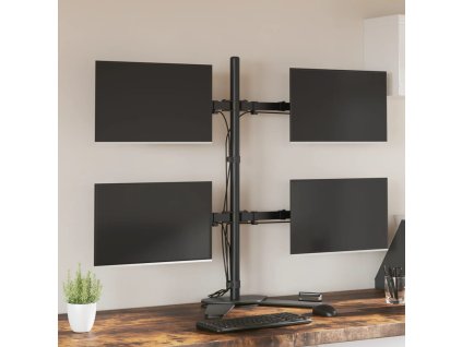 Držiak monitora čierny oceľový VESA 75/100 mm