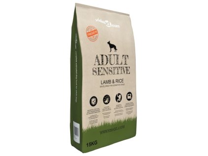 VidaXL Prémiové krmivo pre psov Adult Sensitive Lamb & Rice, 15 kg