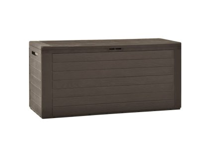 Záhradný úložný box hnedý 116x44x55 cm