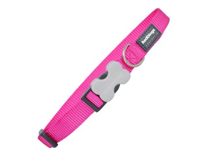 Psí obojok Red Dingo hladký Fuchsiová 24-37 cm