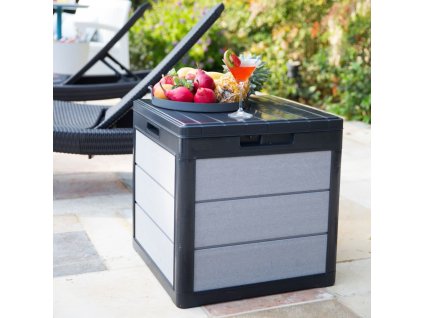 Záhradný úložný box Denali 113 l antracitový