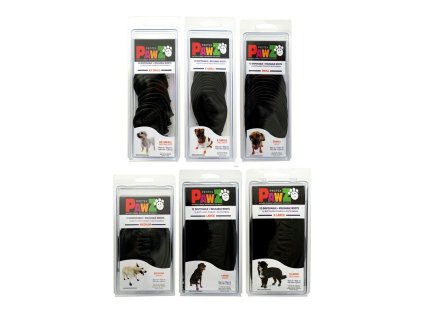 Čižmy Pawz pes 12 kusov Čierna Veľkosť XS