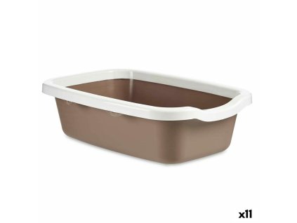 Záchod pre mačky Biela Béžová Plastické 38 x 16 x 58,5 cm (11 Kusov)