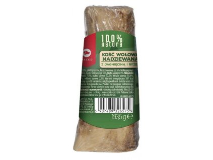 Hračka na žuvanie psa Maced MACED Bone stuffed with lamb and rice Hovädzie mäso
