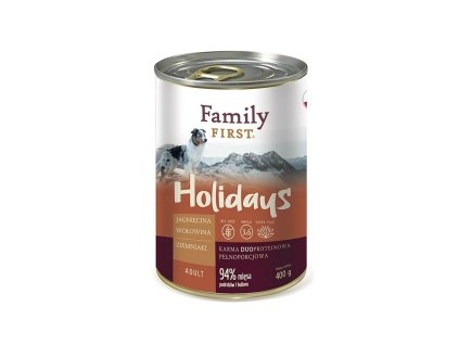Mokré jedlo Family First FF-19016 Teľacie mäso Baránok Zemiaky 400 g