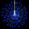 Vonkajšie vianočné prskavky 10 ks, modré 20 cm, 1400 LED