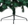 Osvetlený umelý polovičný vianočný stromček+gule, zelený 120 cm