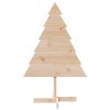 VidaXL Drevený vianočný stromček na dekoráciu 110 cm drevený masív