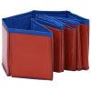 VidaXL Skladací bazén pre psov červená 80x20 cm PVC