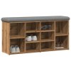 vidaXL Lavička na topánky Artisan Dub 102x32x50 cm Konštrukčné drevo