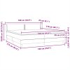 vidaXL Box Spring Posteľ s matracmi Čierna 180x210 cm Zamat