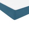 vidaXL Posteľný rám boxsping s matracom tmavomodrý 80x210 cm zamat
