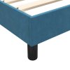 vidaXL Posteľný rám boxsping s matracom tmavomodrý 80x210 cm zamat