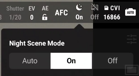 Zapnutí nočního vidění/režimu na DJI Matrice 4 T nebo 4 TD