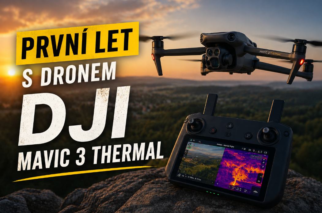 První vzlet a přistání s dronem DJI Mavic 3 (T, E, Ta-C1, E-C1, M)