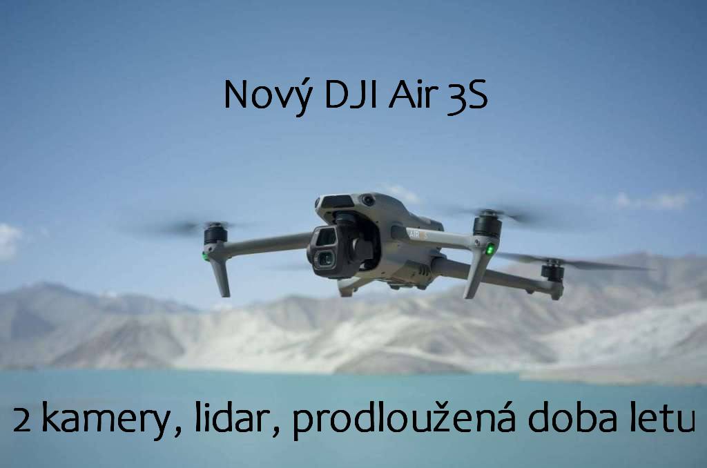 DJI Air 3S nejmenší dron na světě s lidarem