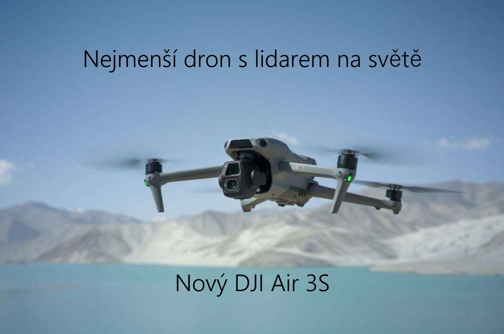 DJI Air 3S nejmenší dron na světě s lidarem