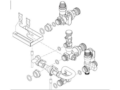 527 pripojovacia sada pre unitower priama