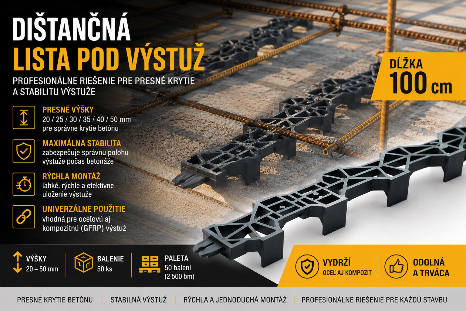 Zubova lista pod vystuz