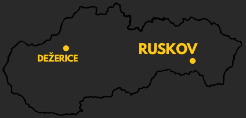 Ruskov na mape Slovenska – dodávame kompozitný roxor Fiberox po celom Slovensku za skvelé ceny!