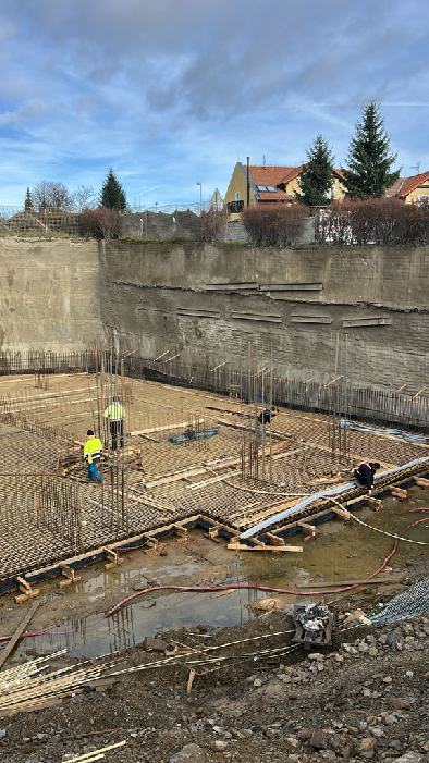 Rezidenčná stavba s kompozitnou výstužou FiberoX