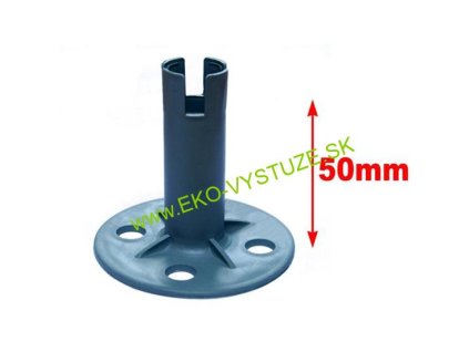 Plastová dištančná podložka EKO-Dis C50 – výška 50 mm, horizontálna podložka pod roxor pre výstuž do betónu, balenie 50 ks.