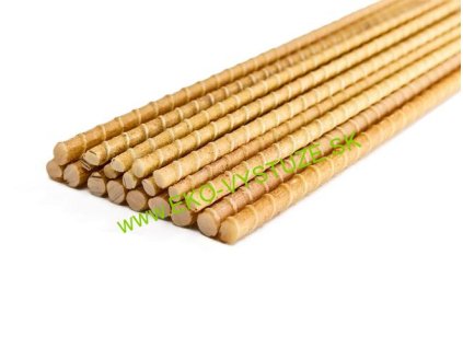 Zväzok 12mm kompozitných oporných tyčí GFRP FiberoX s UV ochranou. Kompozitná výstuž.