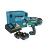Aku viazač armatúr Makita DTR181RTJ 18V LXT s dvoma 5.0Ah batériami, nabíjačkou a kufrom. Bezuhlíkový viazač na armovanie.
