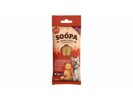 Dentální tyčinky pro psy Soopa Gingerbread Biscuit