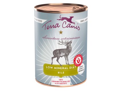 Terra Canis Low Mineral Konzerva pro psy Při ledvinových kamenech Zvěřina