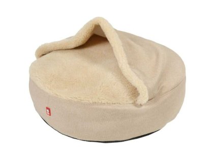 Luxusní kulatý pelech pro psy Bed Bud béžový