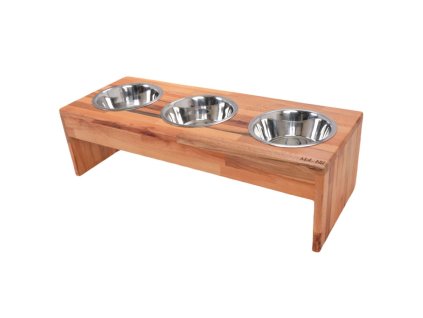 MA-NU Misky na dřevěném podstavci Three