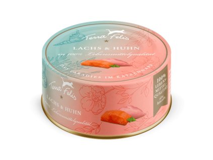 Terra Felis Konzerva pro kočky Losos a kuře 80 g