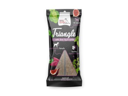 syta micha zvykaci trojuhelnik pro psy s jelenem fikem a kopřivou