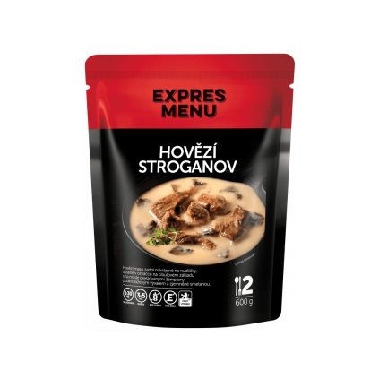 Expres Menu hovězí Stroganov 2 porce 600g