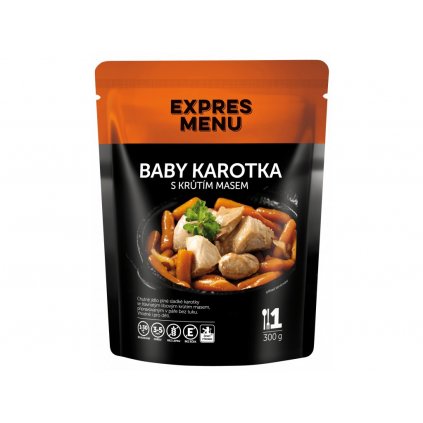 Expres Menu baby karotka s krůtím masem 1 porce 300g