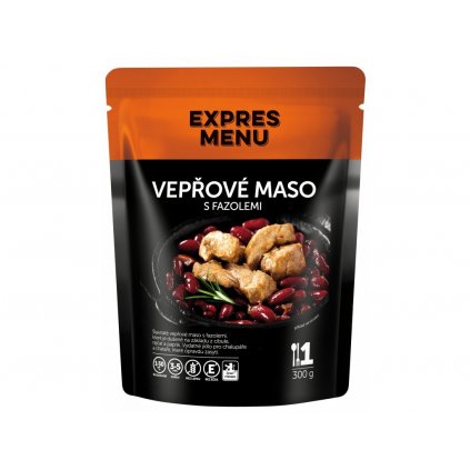 Expres Menu vepřové maso s fazolemi 1 porce 300g