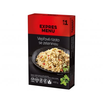 Expres Menu vepřové rizoto se zeleninou 1 porce 400g