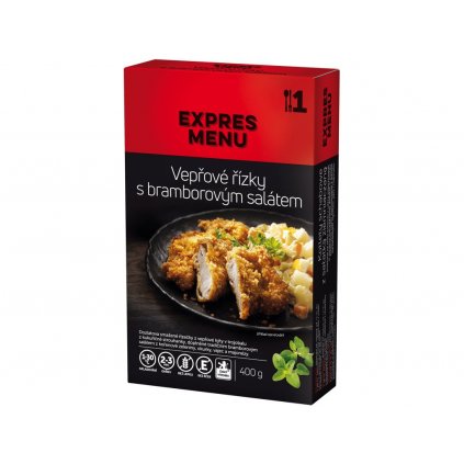 Expres Menu vepřové řízky s bramborovým salátem 1 porce 400g