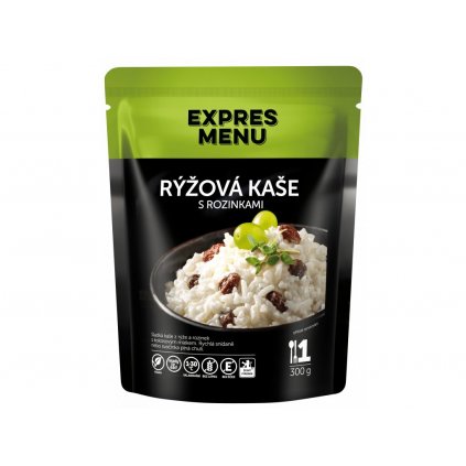 Expres Menu rýžová kaše s rozinkami 1 porce 300g