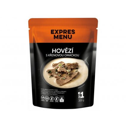 Expres Menu hovězí s křenovou omáčkou 1 porce 300g