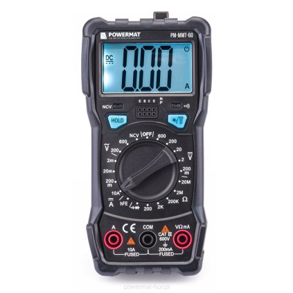 POWERMAT PM-MMT-60 Digitální multimetr LCD + LED světlo