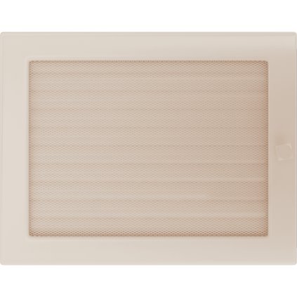 Krbová mřížka 22x30 BASIC krémová s žaluzií - akce