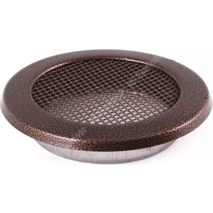 Krbová mřížka kulatá 100mm stará měď