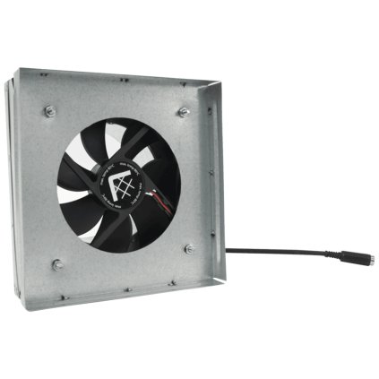 Redukce do mřížky 17x17 s ventilátorem a senzorem - 125 mm