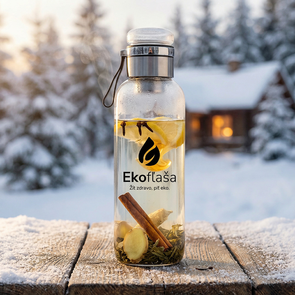 Domáci čaj na imunitu v 2l Ekofľaši: Ideálny spoločník pre zimný pitný režim