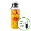 Sklenená eko fľaša s filtračným sitkom 1500 ml